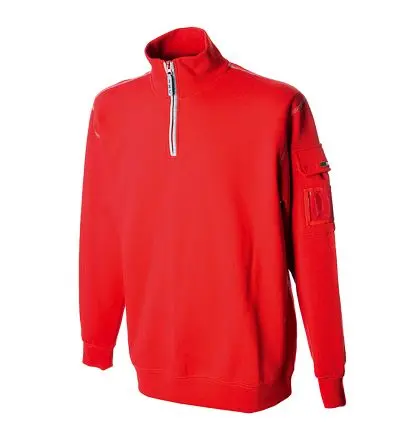 Produktfoto 1 von JRC 987103 Unisex Sweatshirts & Fleecejacken, 35 % Baumwolle, 65 % Polyester Rot Reißverschluss, Größe L