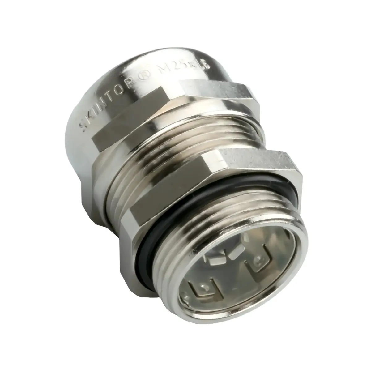 Produktfoto 1 von Lapp SKINTOP MS-SC-M Kabelverschraubung, M16 x 1.5 mm Messing vernickelt Nickel 4.5 mm/ 10 mm, IP68, IP69