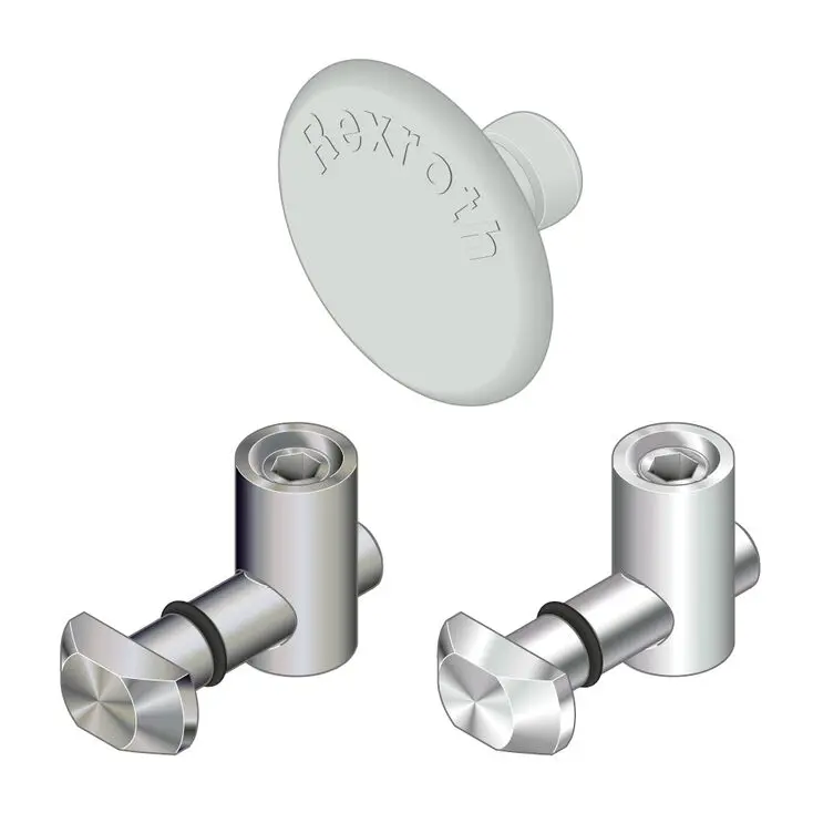 Produktfoto 1 von Bosch Rexroth Verbindungskomponente, 90°-Steckverbinder, Steckverbinderhalterung und Gelenk für 10mm, D17 passend für