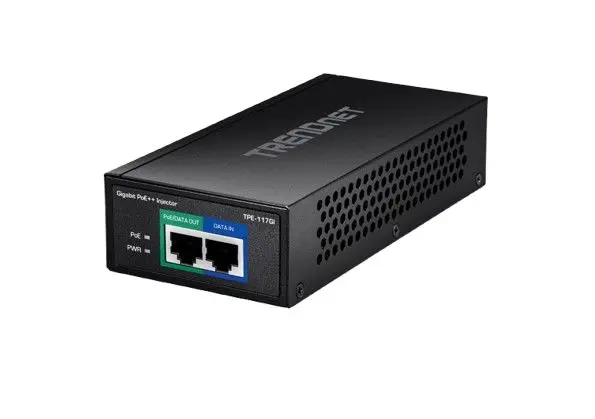Produktfoto 1 von Trendnet PoE Injektor / 54 V dc Output 1 Port 5 W 1 Port 154 mm L. 73 mm B. 36 mm T.