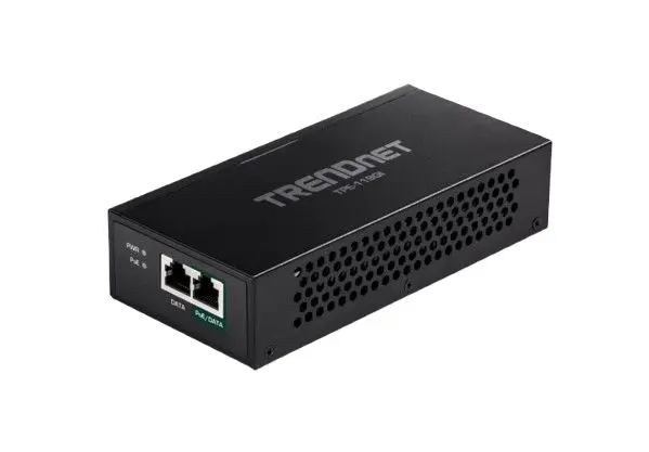 Produktfoto 1 von Trendnet PoE Injektor 240 V Input / 54 V dc Output 1 Port 3 W 1 Port 154 mm L. 73 mm B. 36 mm T.