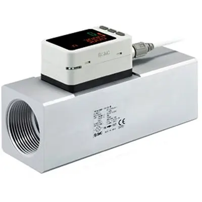 Produktfoto 1 von SMC PF3A Luft Durchflusssensor 24 VDC 30 L/min → 3000 l/min Typ Digitaler Durchflussschalter