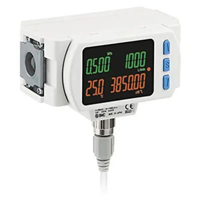 Produktfoto 1 von SMC PF3A801H Series Trockene Luft, N2 Durchflusssensor 21,6 → 30 V 10 l/min → 1000 l/min Typ Durchfluss-Sensor