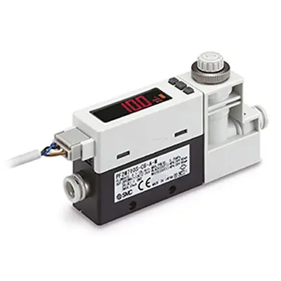 Produktfoto 1 von SMC PF2MC72 Trockene Luft, N2 Durchflusssensor 12 → 24 V DC 1 L/min → 100 l/min Typ Digitaler Durchflusssensor