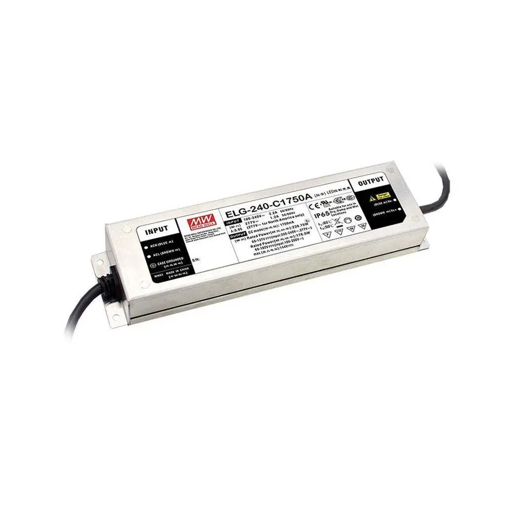 MEAN WELL LED-Treiber, 240 W 142V dc, 431 V dc LED-Treiber 700mA, Ausgang 360V 3 in 1 Dimmfunktion