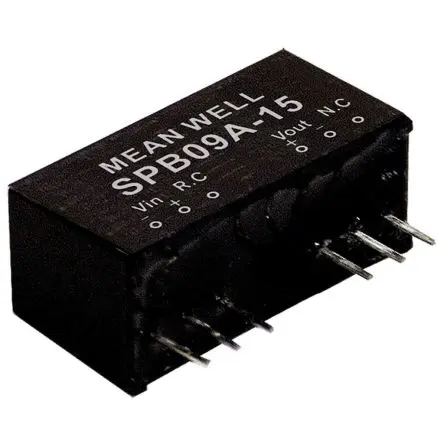 Produktfoto 1 von MEAN WELL SPB09B DC/DC Konverter, 5V dc OUT 1.6 A 36V dc 9 W -40 °C 90 °C