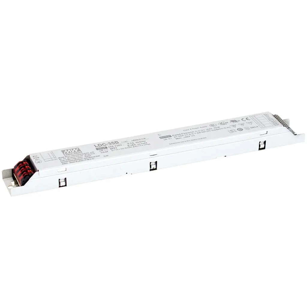 Produktfoto 1 von MEAN WELL LED-Treiber, 35 W 180V ac, 295 V ac LED-Treiber 700mA, Ausgang 60V 3 in 1 Dimmfunktion