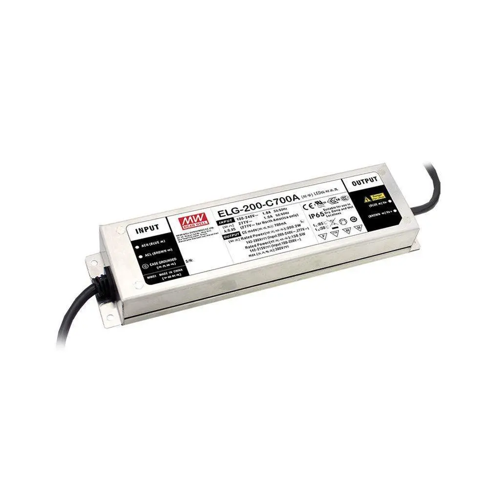 Produktfoto 1 von MEAN WELL LED-Treiber, 200 W 142V dc, 431 V dc LED-Treiber 700mA, Ausgang 300V 3 in 1 Dimmfunktion