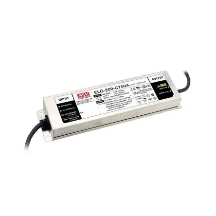 Produktfoto 1 von MEAN WELL LED-Treiber, 200 W 142V dc, 431 V dc LED-Treiber 700mA, Ausgang 300V 3 in 1 Dimmfunktion