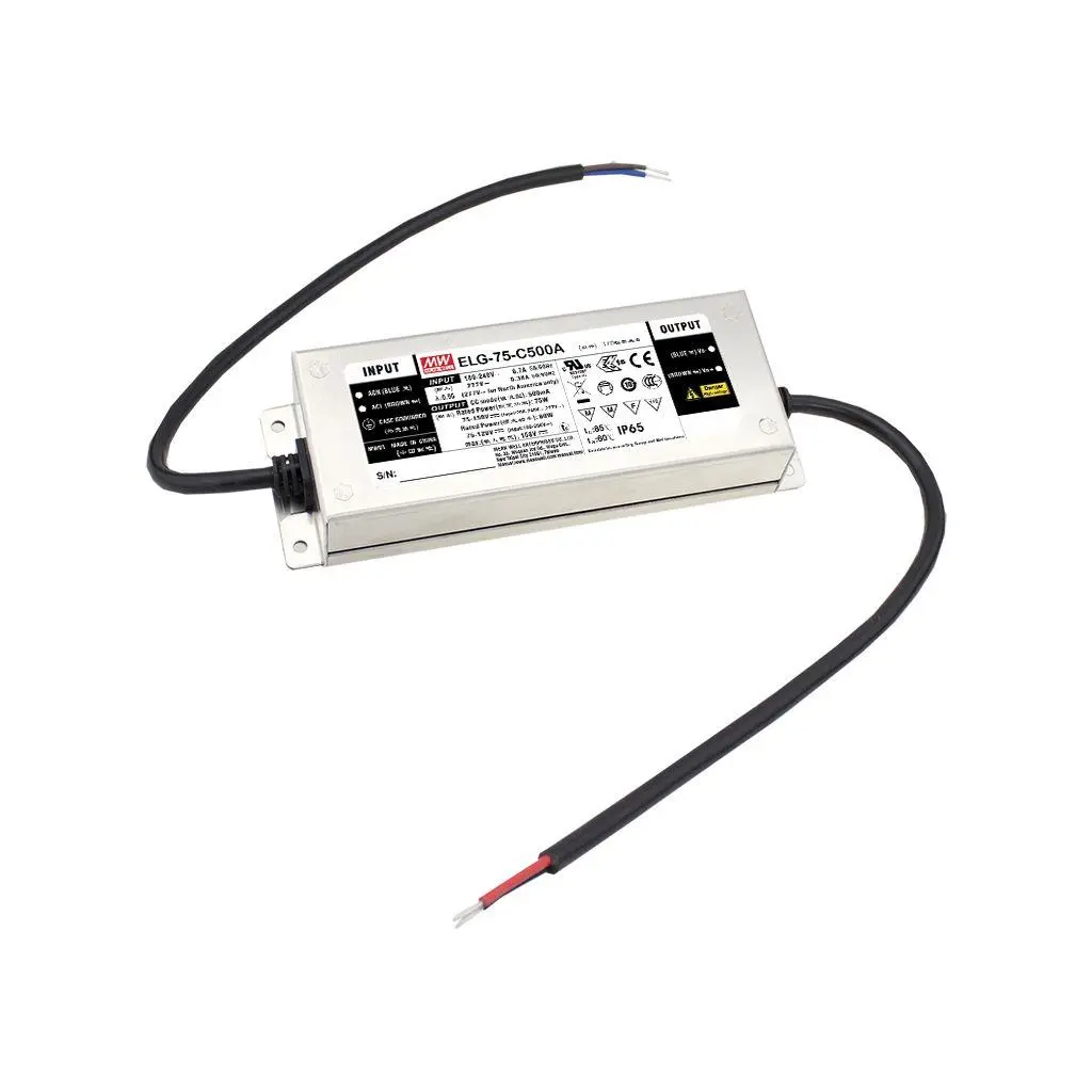 Produktfoto 1 von MEAN WELL LED-Treiber 142 → 431 V Gleichstrom LED-Treiber, Ausgang 78V / 1.05A Konstantstrom