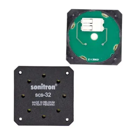 Produktfoto 1 von Sonitron Piezo-Lautsprecher 500 MHz, 66 nF 8000 Hz 5 V 30 V 33.5 mm 33.5 mm 33.5mm