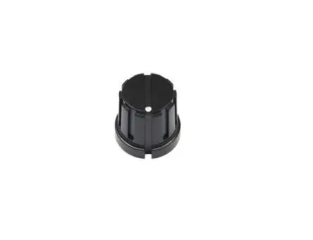 Produktfoto 1 von Vishay Schwarz Potentiometer-Knopf Ø 15 mm x 15 mm, Runde Welle Schaft 6.35 mm