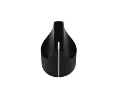 Produktfoto 1 von Vishay Schwarz Potentiometer-Knopf Ø 19 mm x 25.4 mm, Runde Welle Schaft 6 mm