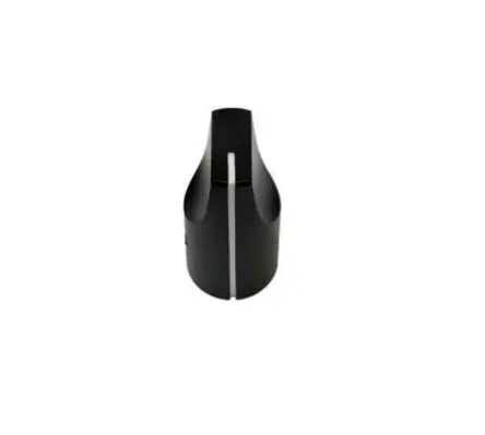 Produktfoto 1 von Vishay Schwarz Potentiometer-Knopf Ø 12.7 mm x 25.4 mm, Runde Welle Schaft 6.35 mm