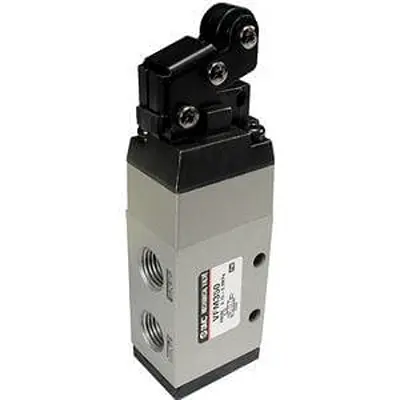 Produktfoto 1 von SMC, Rollenhebel EVFM300 Mechanisches Ventil, G 1/4 in, Metall EVFM350-F02-01