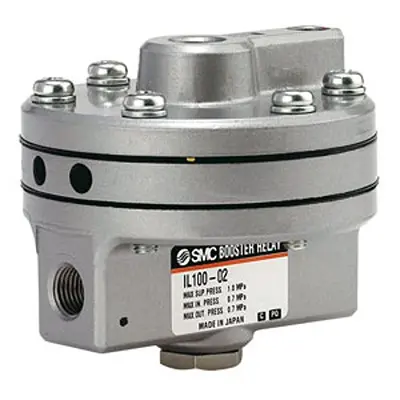 Produktfoto 1 von SMC IL100, NPT 3/8 in Pneumatik-Aufwärtsregler 1:1, 0.7 MPa