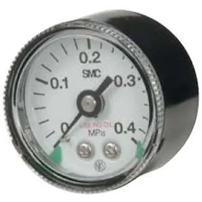 Produktfoto 1 von SMC G46 Manometer 0 MPa → 0.4 MPa Aluminiumdruckguss Gehäuse R 1/4 in