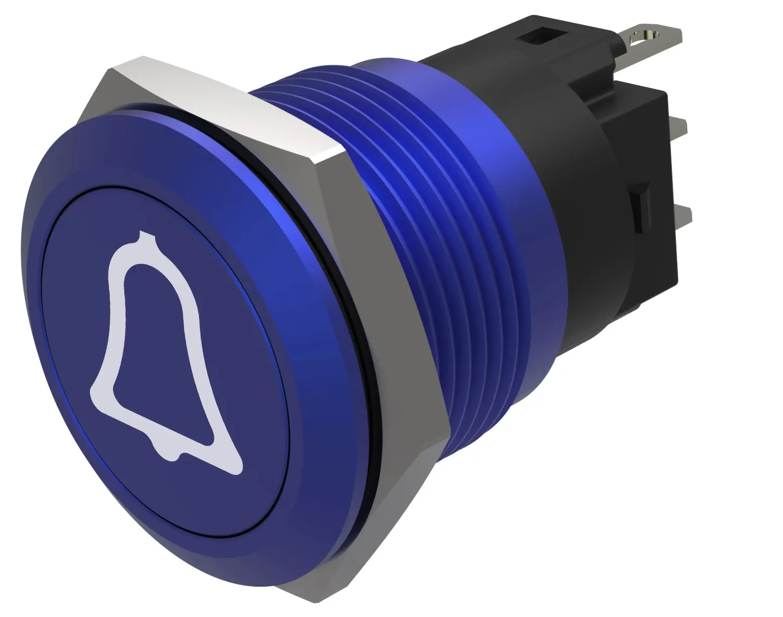 Produktfoto 1 von EAO 82 Druckschalter Blau Tastend Ø 19 mm, SPST, IP65, IP40