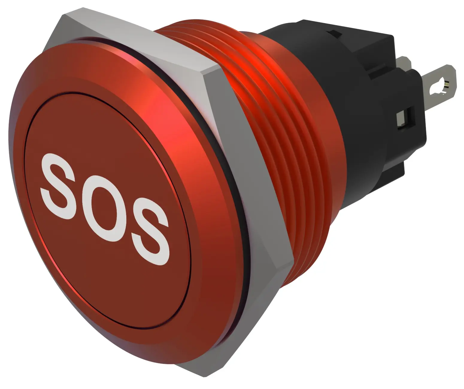Produktfoto 1 von EAO Series 82 Druckschalter Rot Tastend Ø 22 mm, SPST, IP65, IP67