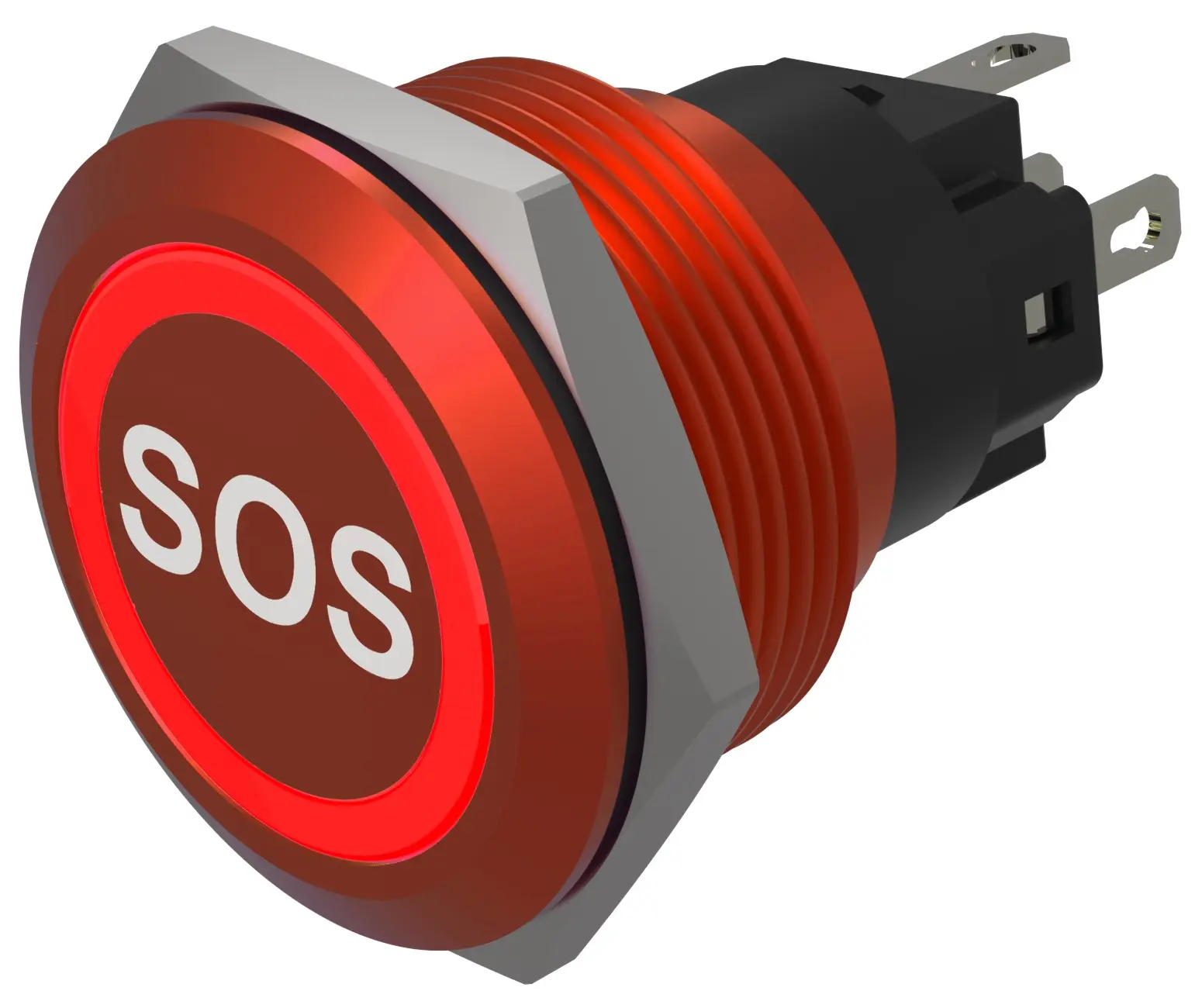 Produktfoto 1 von EAO 82 Druckschalter Rot Beleuchtet Tastend Ø 22 mm, SPST, IP65, IP40