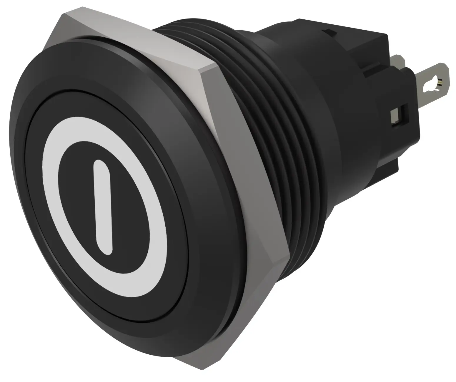 Produktfoto 1 von EAO 82 Druckschalter Schwarz wartungsfrei Ø 22 mm, SPST, IP65, IP40
