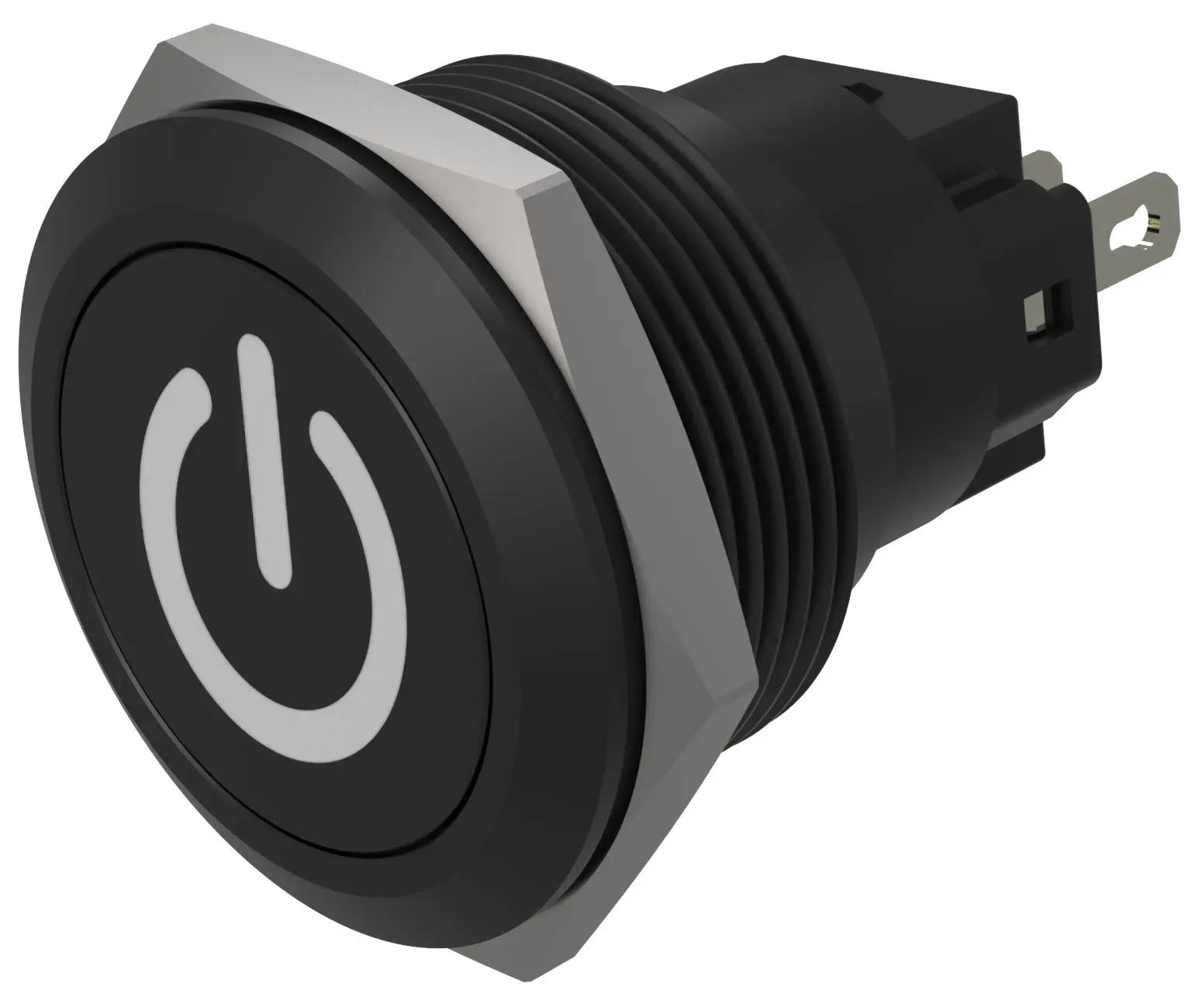 Produktfoto 1 von EAO 82 Druckschalter Schwarz Tastend Ø 22 mm, SPST, IP40, IP65