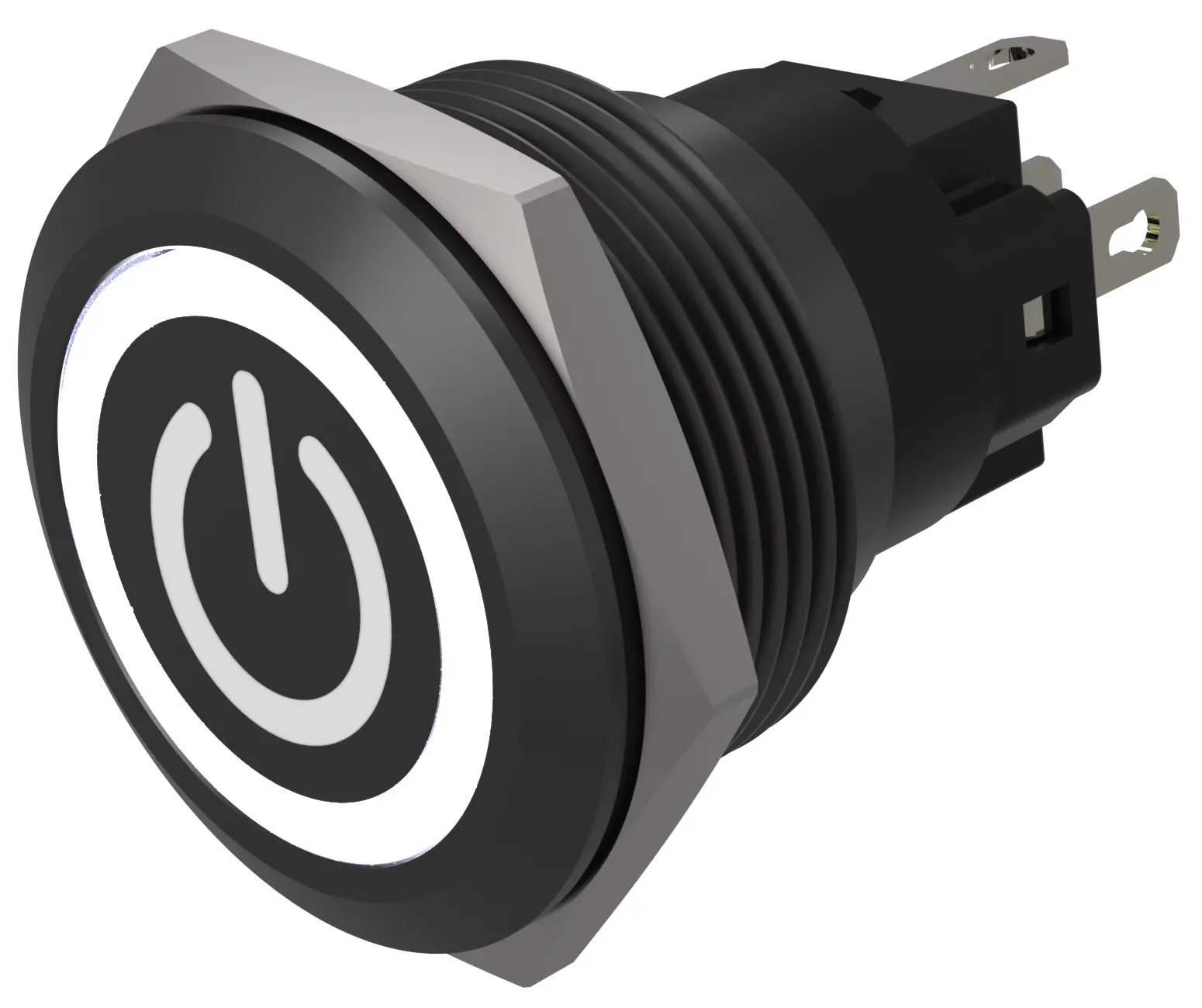 Produktfoto 1 von EAO 82 Druckschalter Weiß Beleuchtet Tastend Ø 22 mm, SPST, IP40, IP65