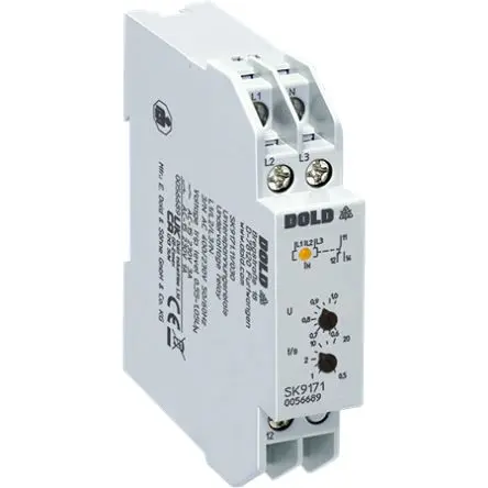 Produktfoto 1 von Dold Überwachungsrelais 3-phasig, Öffner - 4A, DIN-Hutschiene, 100 V ac, 400V ac