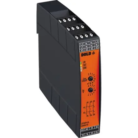 Produktfoto 1 von Dold UG6946 Überwachungsrelais 3-phasig, 2 Schließer, 1 Öffner, DIN-Hutschiene, 24 V dc, 250V ac