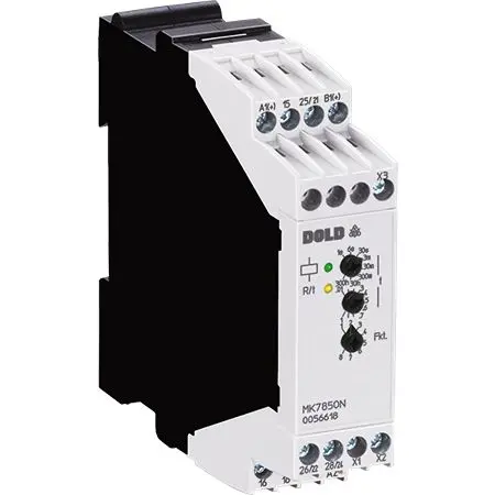 Produktfoto 1 von Dold Überwachungsrelais, für Zyklus 12 → 240V ac/dc, 2-poliger Wechsler DIN-Schienen