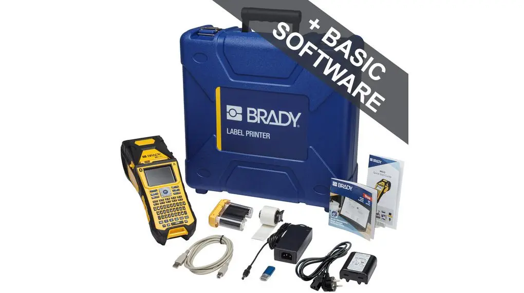 Produktfoto 1 von Brady Label Printer Etikettendrucker-Kit bis 50.8 mm Etiketten Tragbares Gerät Tastatur, Typ C - EU
