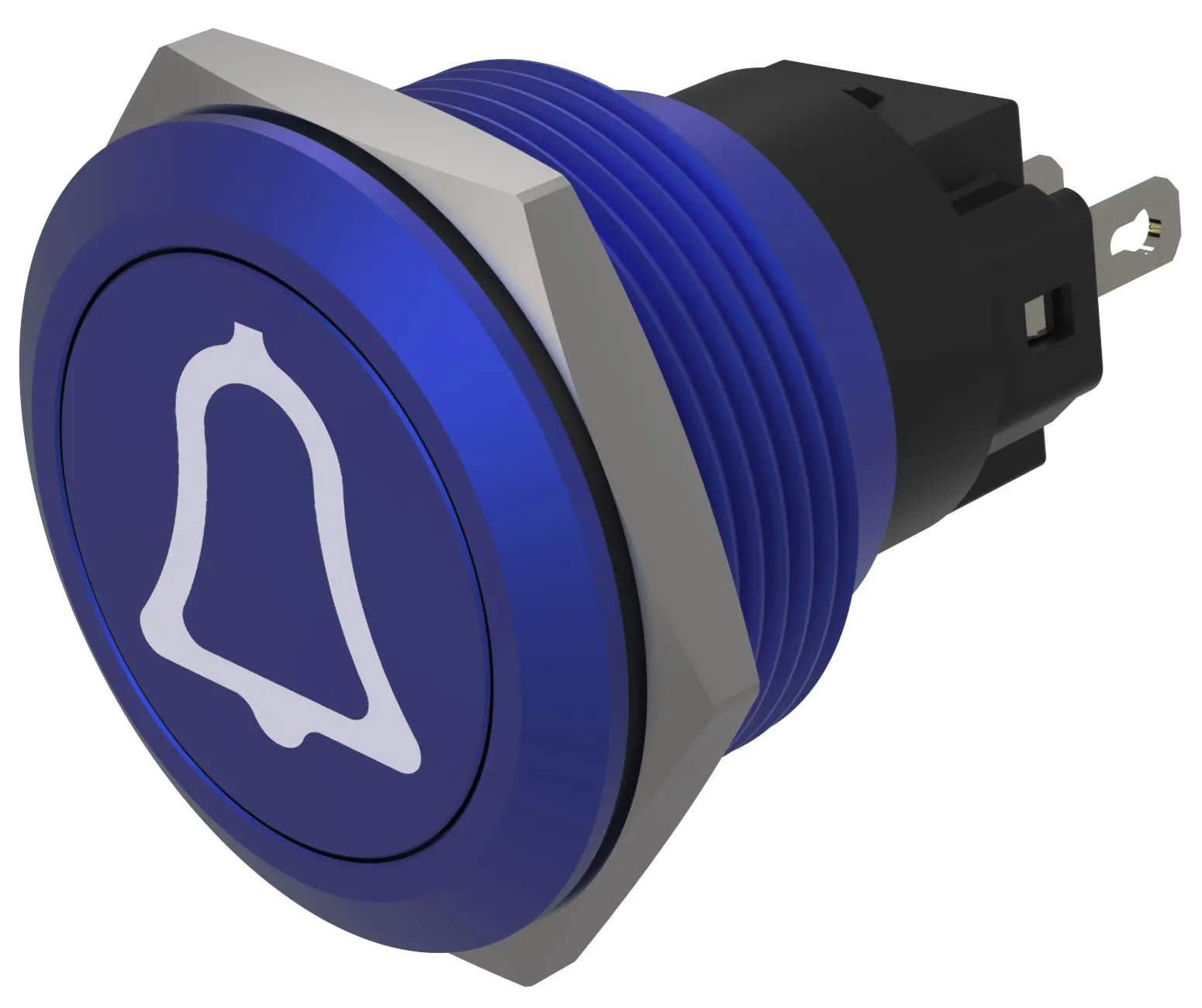 EAO 82 Druckschalter Blau Tastend Ø 22 mm, SPST, IP65, IP40