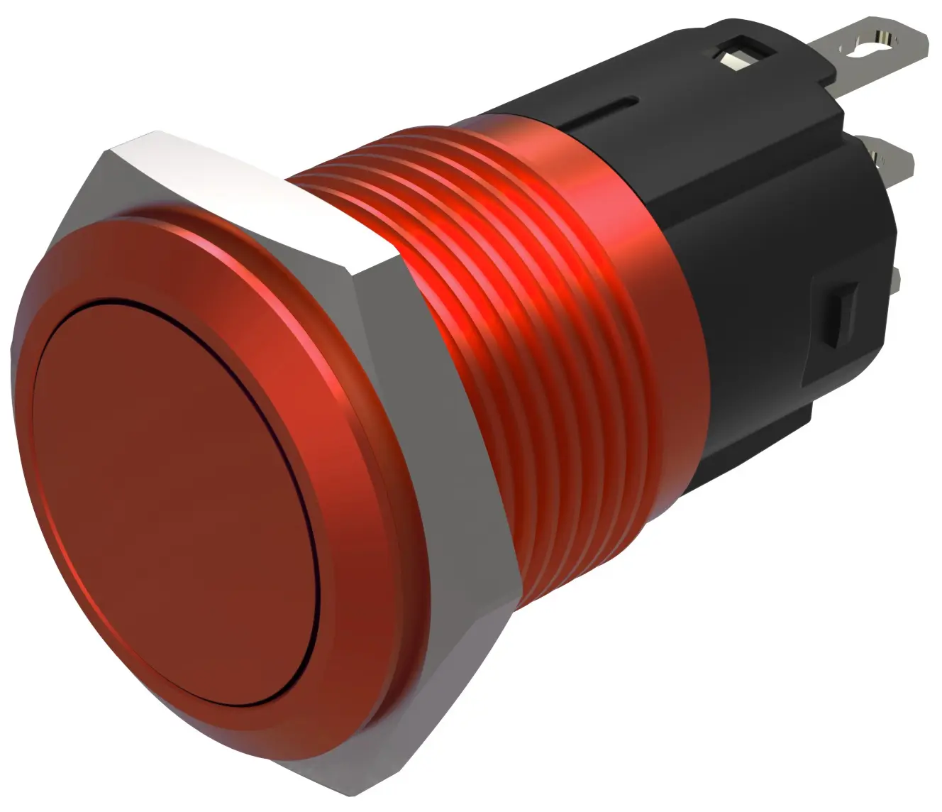 EAO 82 Druckschalter Rot Tastend Ø 16 mm, SPST, IP65, IP40