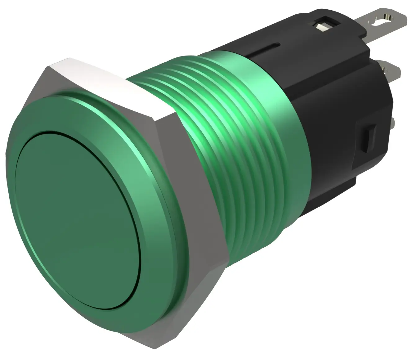 Produktfoto 1 von EAO 82 Druckschalter Grün Tastend Ø 16 mm, SPST, IP65, IP40