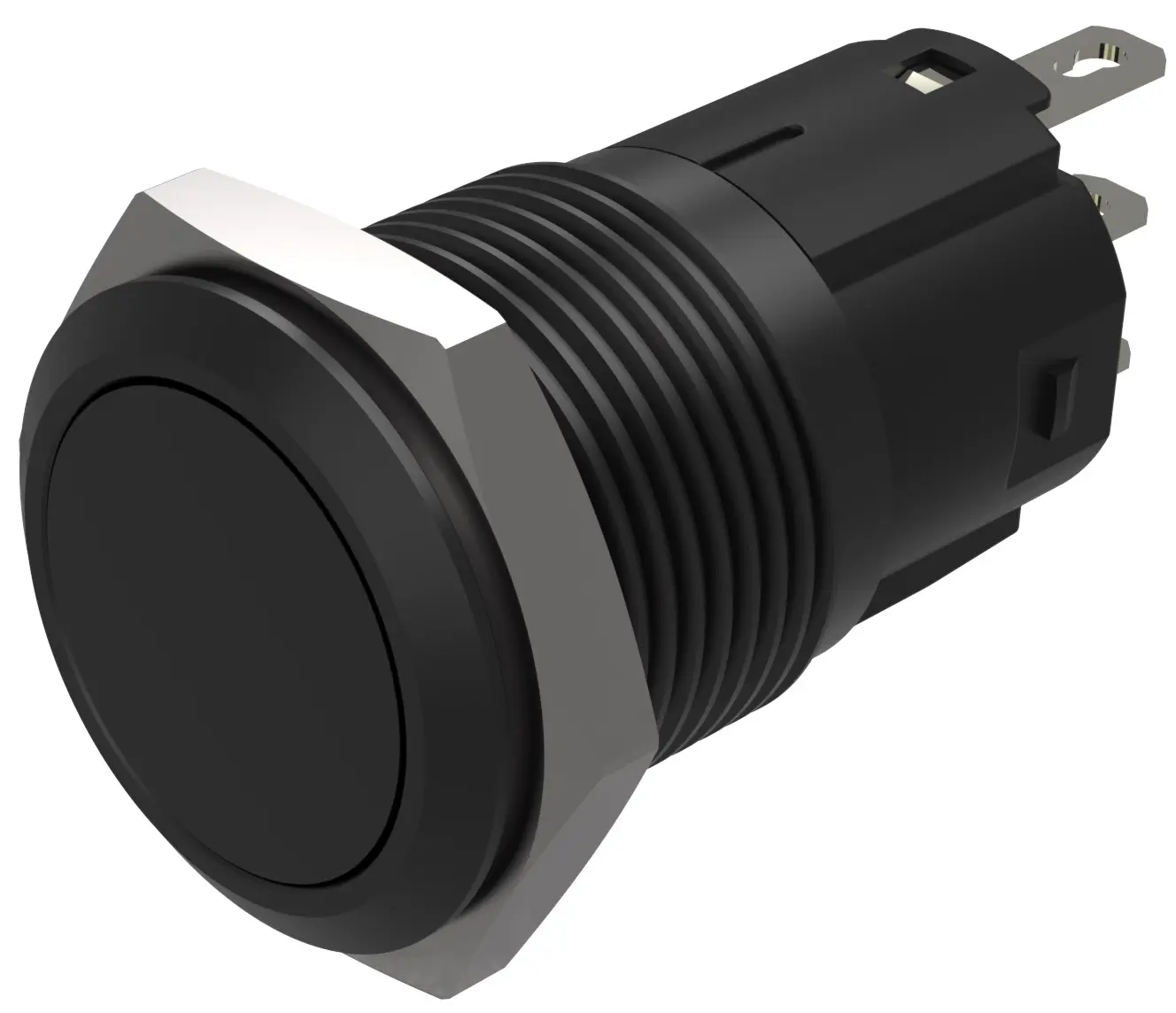 Produktfoto 1 von EAO 82 Druckschalter Schwarz Tastend Ø 16 mm, SPST, IP65, IP40