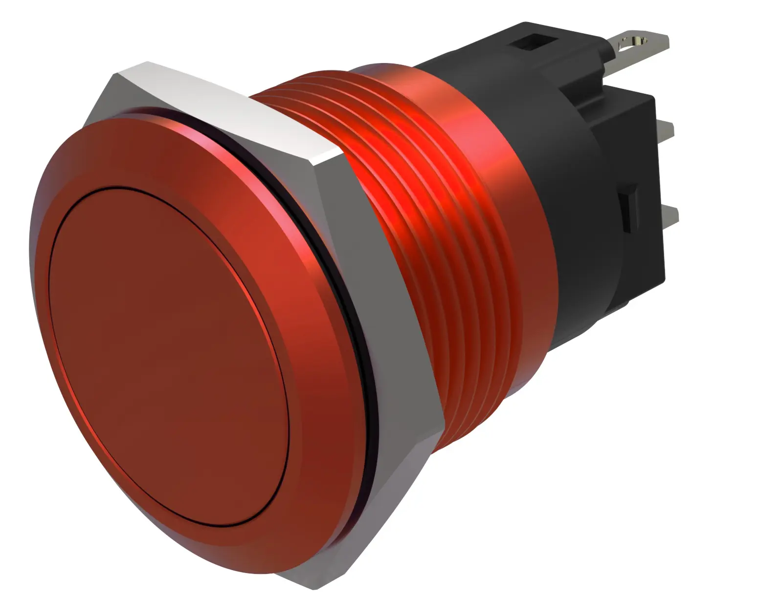 Produktfoto 1 von EAO 82 Druckschalter Rot Tastend Ø 19 mm, SPST, IP40, IP65