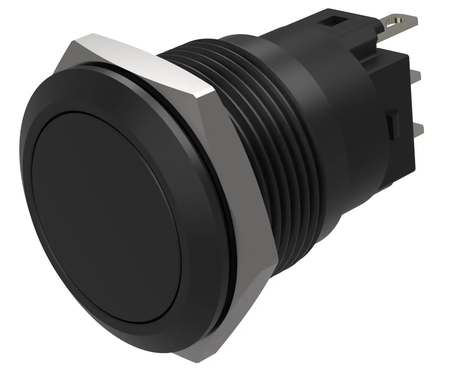 Produktfoto 1 von EAO 82 Druckschalter Schwarz wartungsfrei Ø 19 mm, SPST, IP40, IP65