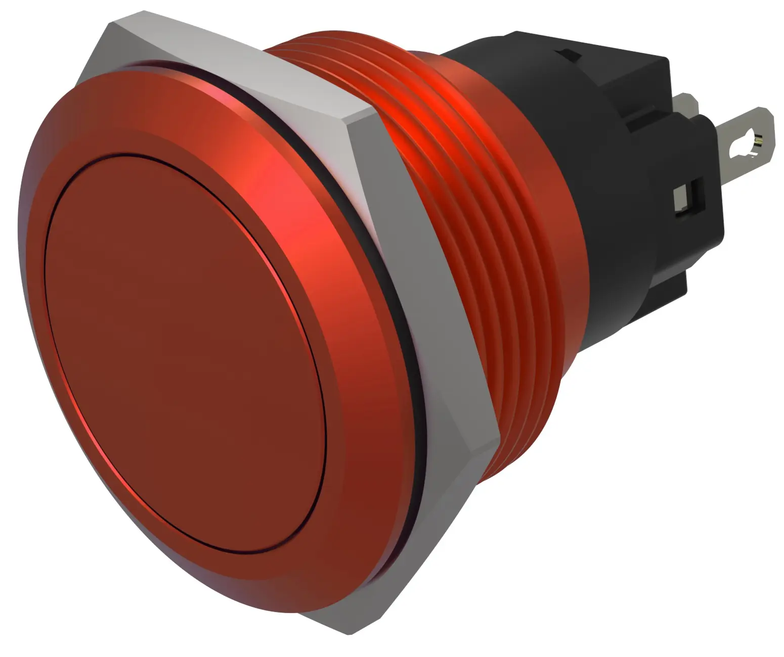 Produktfoto 1 von EAO 82 Druckschalter Rot wartungsfrei Ø 22 mm, SPST, IP65, IP40