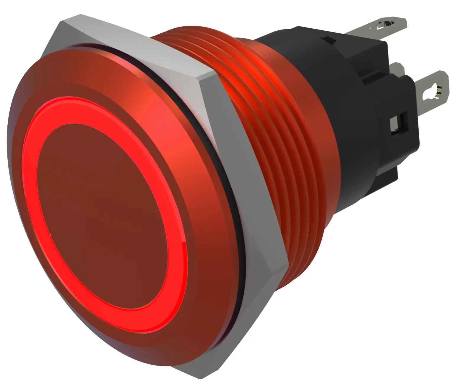 Produktfoto 1 von EAO 82 Druckschalter Rot Beleuchtet Tastend Ø 22 mm, SPST, IP65, IP40