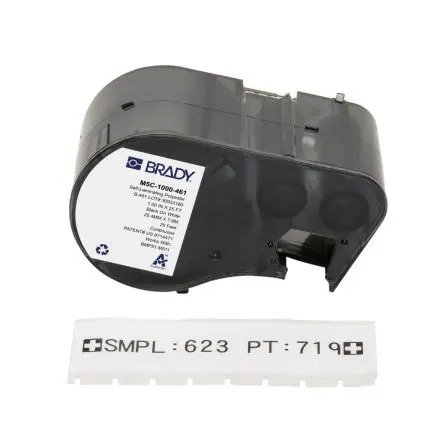 Produktfoto 1 von Brady Beschriftungsetiketten Schwarz für BMP51, BMP53, M510, M511 auf Weiß 300 Zoll 1 Zoll 300 Zoll 1 Zoll