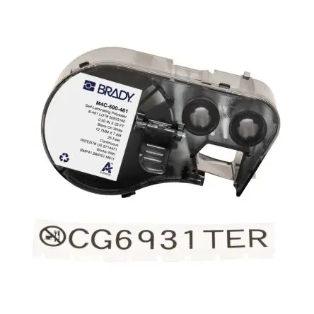 Produktfoto 1 von Brady Beschriftungsetiketten Schwarz für BMP51, BMP53, M510, M511, M410, BMP41 auf Weiß 300 Zoll 0.5 Zoll 300 Zoll 0.5