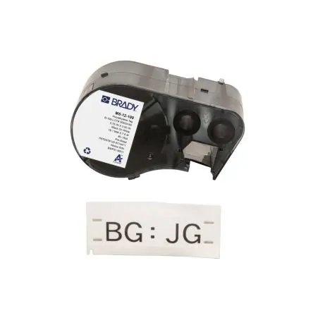 Produktfoto 1 von Brady Beschriftungsetiketten Schwarz für M510, BMP53, M511, BMP51 auf Weiß 0.75 Zoll 3 Zoll 0.75 Zoll 3 Zoll