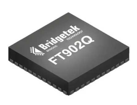 Produktfoto 1 von Bridgetek Mikrocontroller FT902 FT32 32 bit Oberfläche 256kB Flash QFN 100-Pin 100 MHz