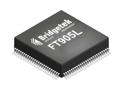Produktfoto 1 von Bridgetek Mikrocontroller FT905 FT32 32 bit Oberfläche 256kB Flash LQFP 80-Pin 100 MHz