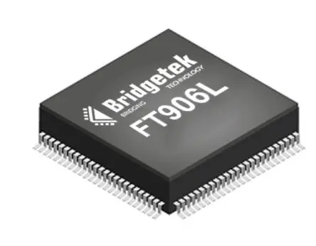 Produktfoto 1 von Bridgetek Mikrocontroller FT906 FT32 32 bit Oberfläche 256kB Flash LQFP 80-Pin 100 MHz