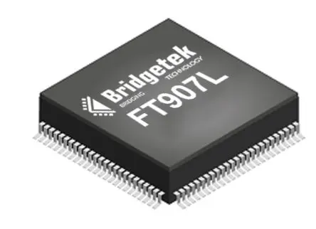 Produktfoto 1 von Bridgetek Mikrocontroller FT907 FT32 32 bit Oberfläche 256kB Flash LQFP 80-Pin 100 MHz