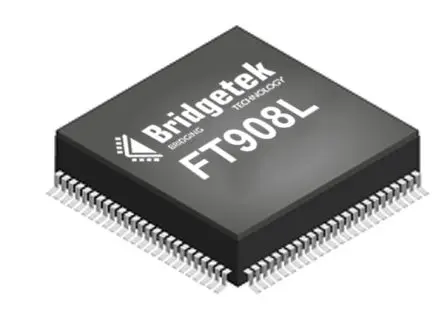 Produktfoto 1 von Bridgetek Mikrocontroller FT908 FT32 32 bit Oberfläche 256kB Flash LQFP 80-Pin 100 MHz