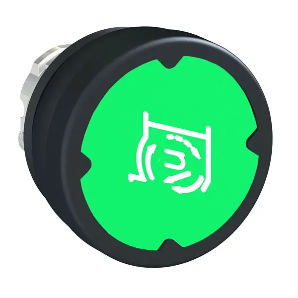 Produktfoto 1 von Schneider Electric ZB4B Drucktastenkopf Ø 22 mm, Blau Federrückstellung Glatt Rund Verchromtes Metall, IP66