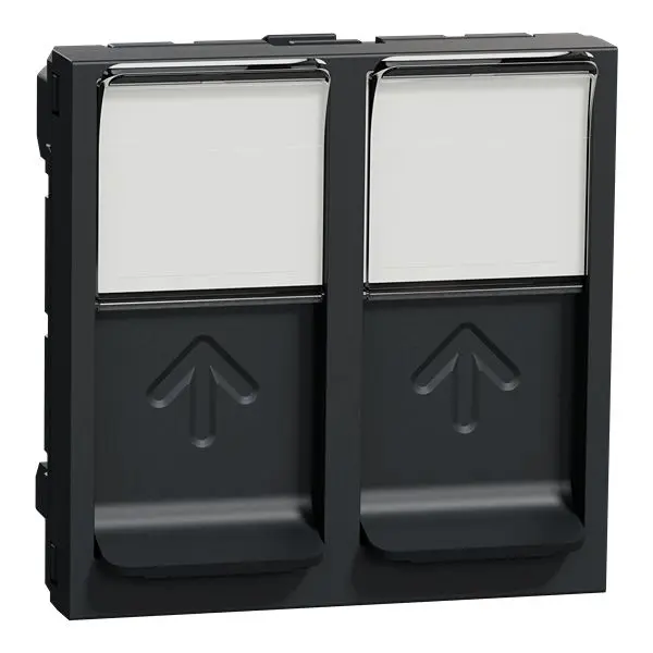 Schneider Electric New Unica Buchse RJ45-Steckverbinder, 2-Port Ungeschirmt Bündige Montage Gerade