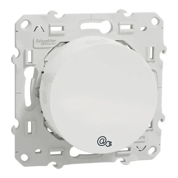 Produktfoto 1 von Schneider Electric Odace Blind- und Rollensteuerschalter Weiß T. 56 mm H. 71 mm B. 71 mm